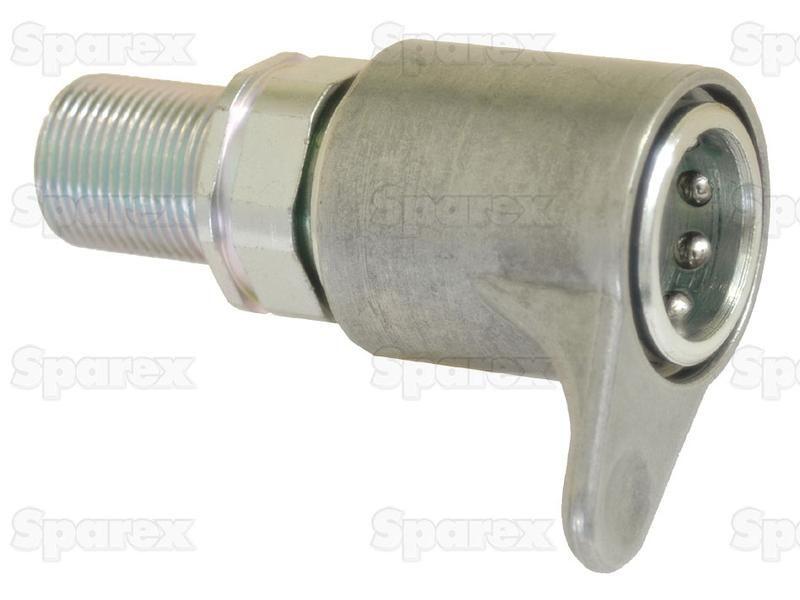 Stauff Quick Release Hydraulic Coupling Female 1/2'' Body x M22 x 1.50 Metric Male Bulkhead