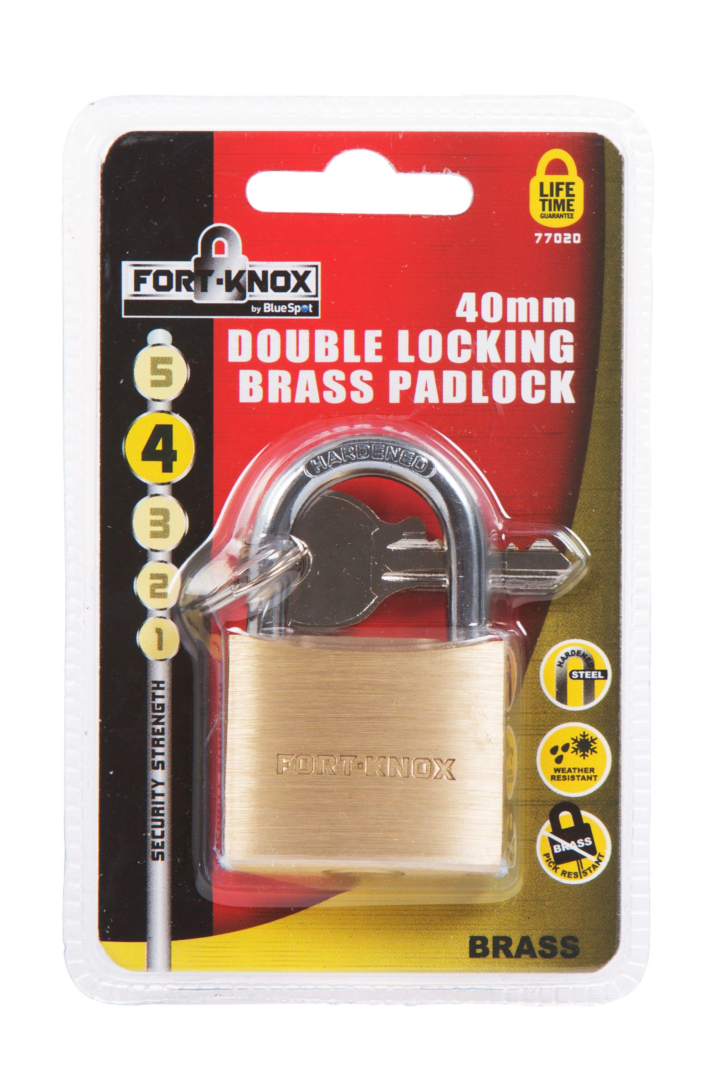 Blue Spot Tools 30MM Brass Padlock Double Locking