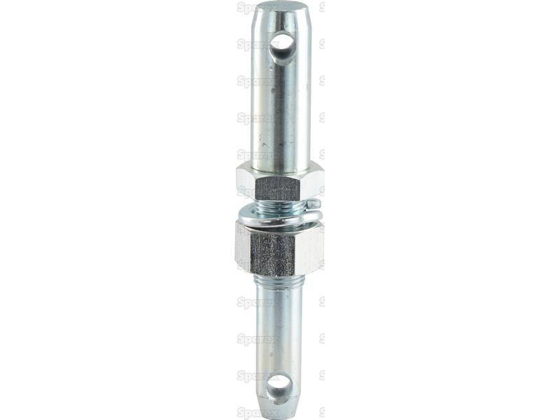 Lower link implement pin dual 22 - 28x203mm, Thread size 7/8x57mm Thread size 1/2