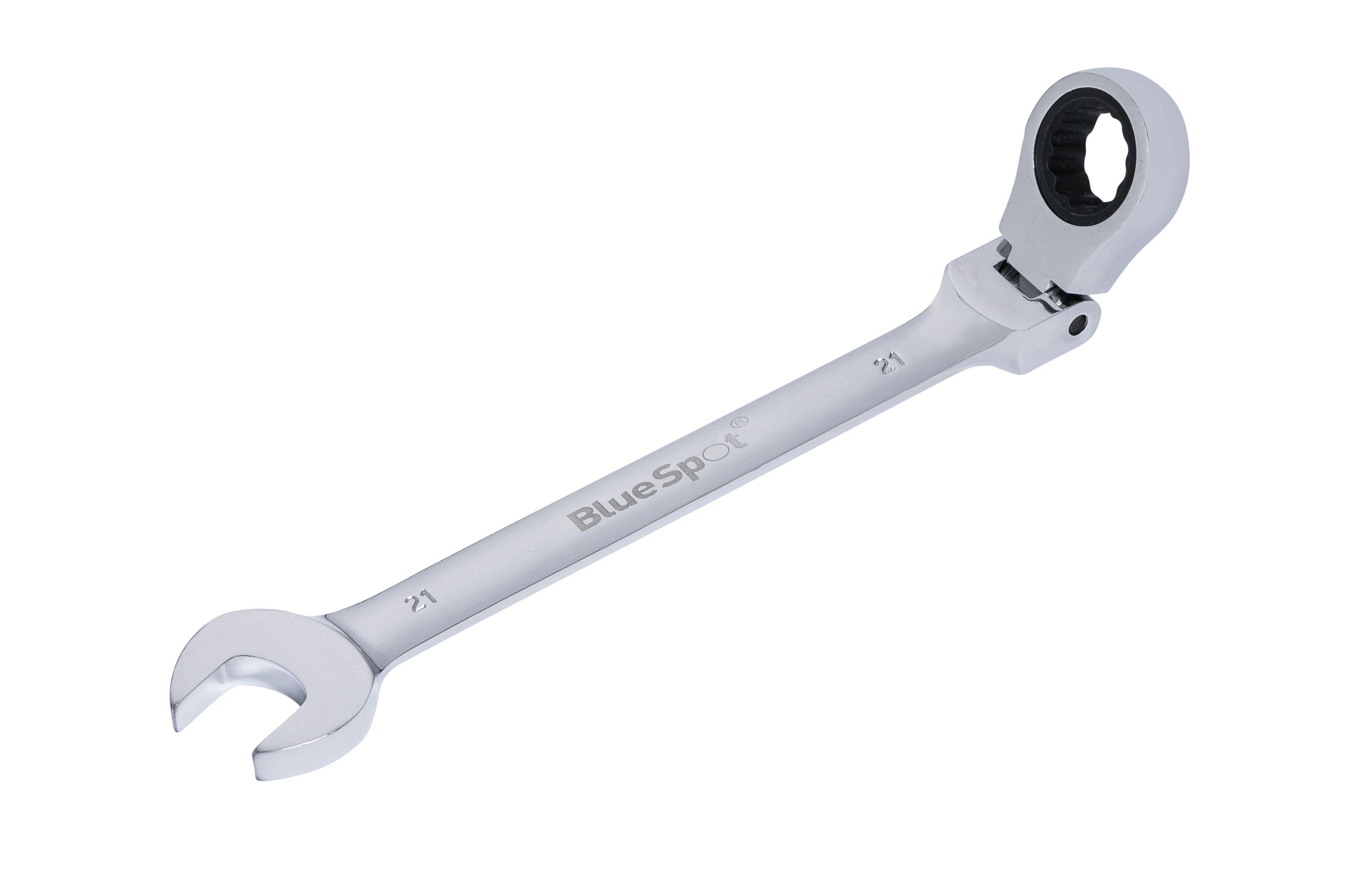 Blue Spot Tools 21mm Ratchet Spanner Flexible Head (180°)