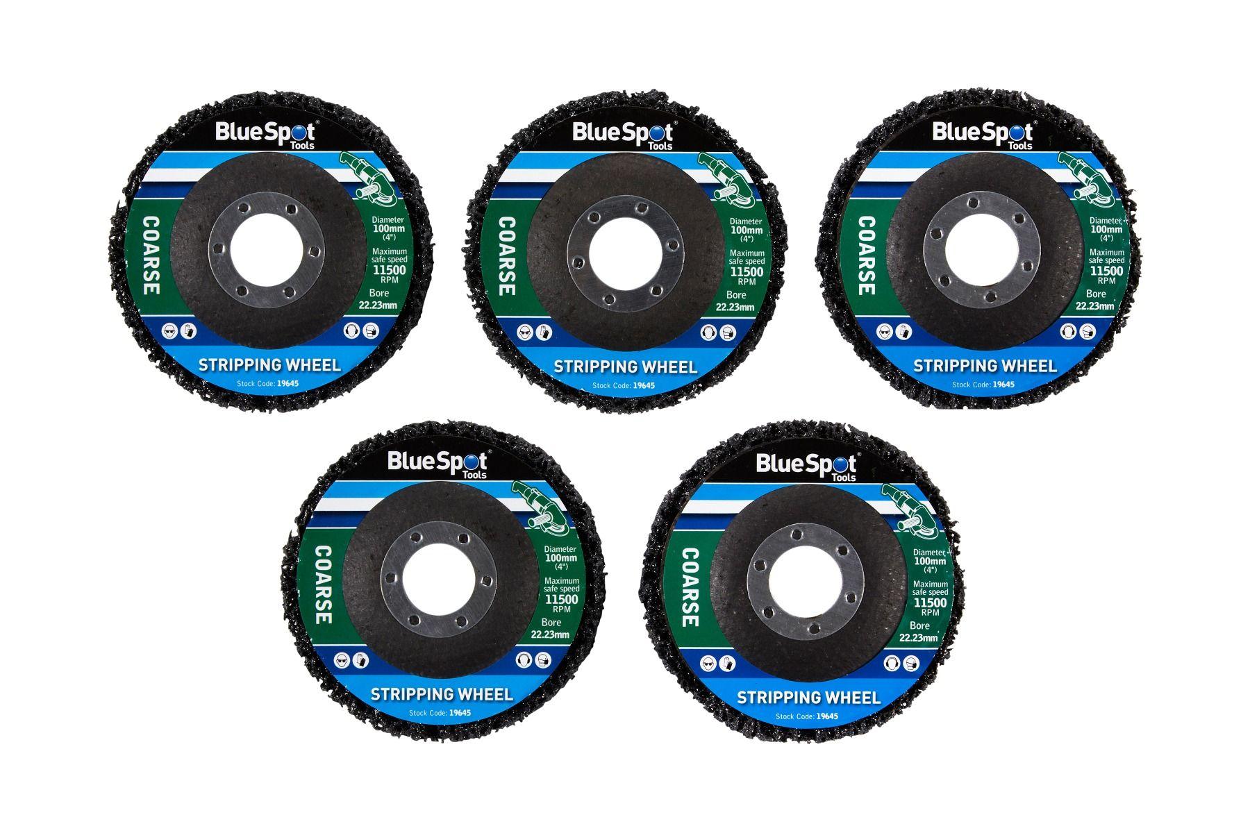 Blue Spot Tools 5 PCE 100mm (4") Rust Remover Grinding Wheel