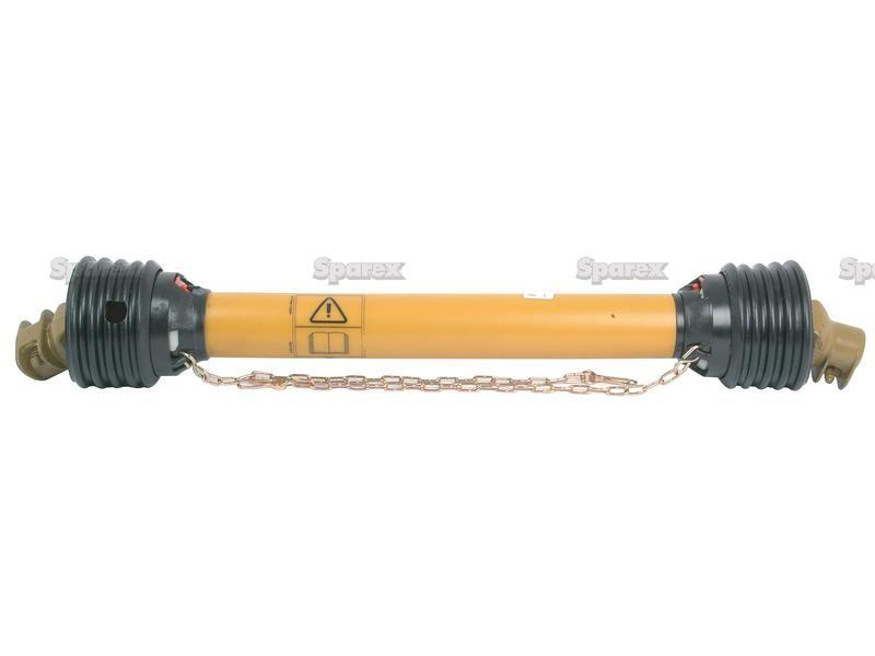PTO Shaft - (Lz) Length: 1010mm, 1 3/8'' x 6 Spline Q.R. to 1 3/8'' x 6 Spline Q.R.