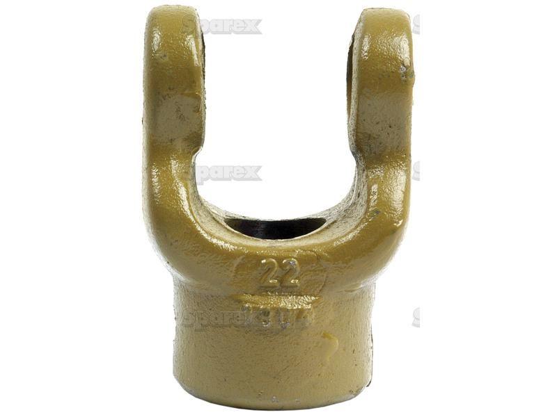 PTO Yoke - Pinhole Yoke (U/J Size: 22 x 54.8mm) Bore Ø1'', Pin Ø: 3/8''. Bondioli & Pavesi, La Magdalena, Walterscheid