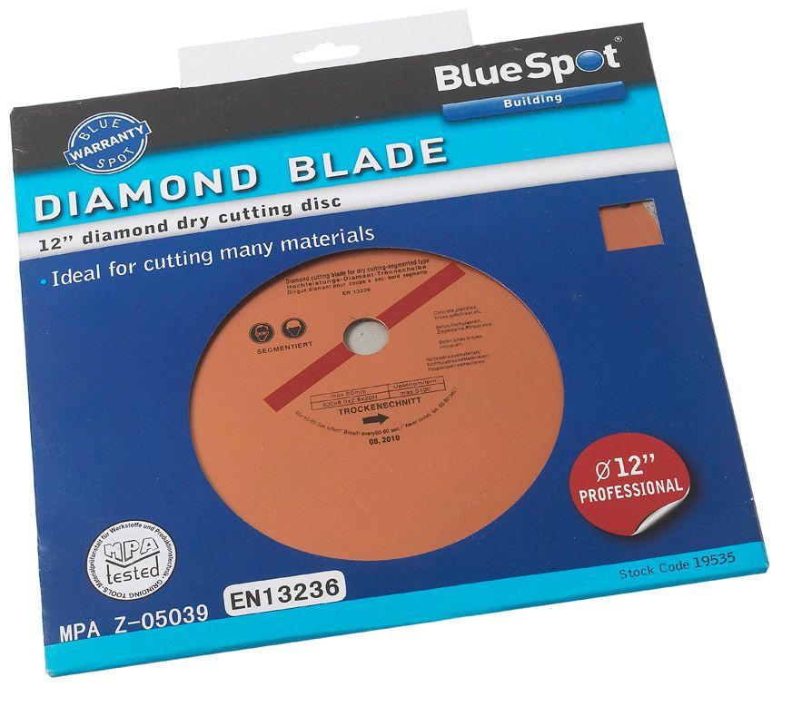 Blue Spot Tools 300mm (12") Segmented Gold Diamond Dry Cutting Disc