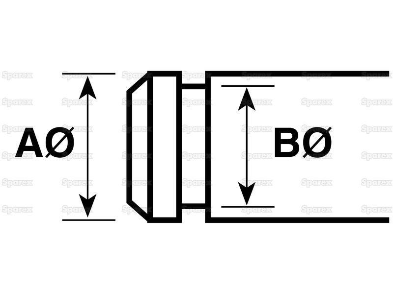 Metric E Clip, A Ø4.5 - 15.5mm, B Ø3.2 - 12mm (Din 6799), (Agripak 36 pcs.)