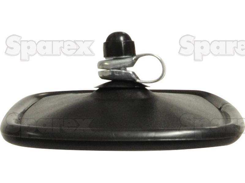 Mirror Head Convex Rectagular | Height: 188mm Width: 135mm  Arm: 12 x 16mm