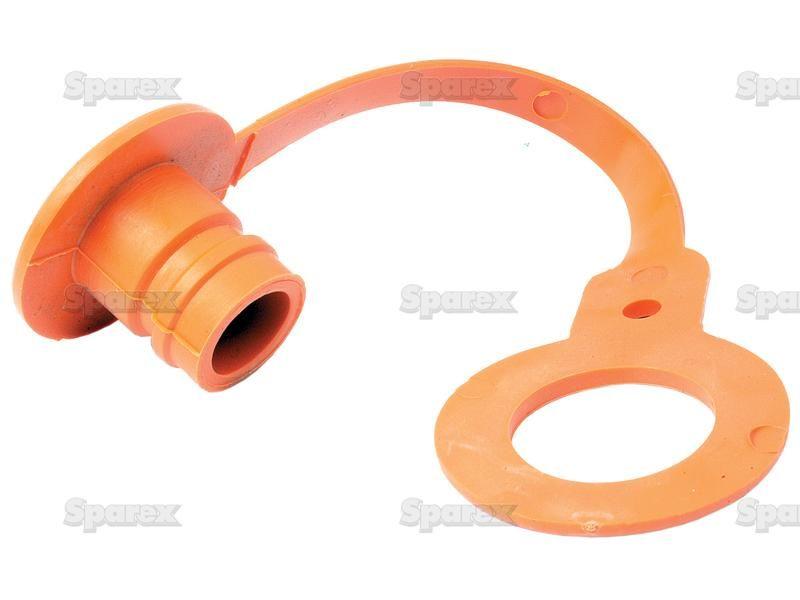 Dust Plug 3/8'' Orange Fits Female