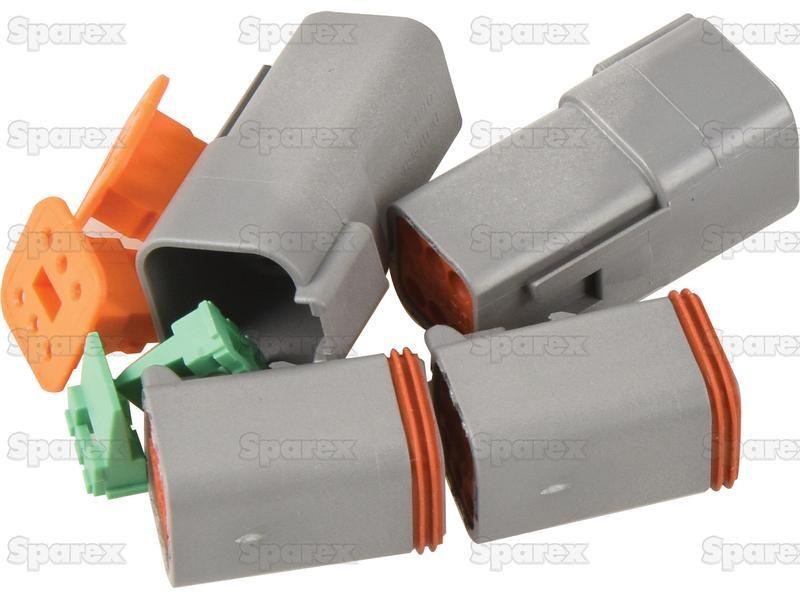 Deutsch DT Connector 6 Pole 4 pcs. (Bag)