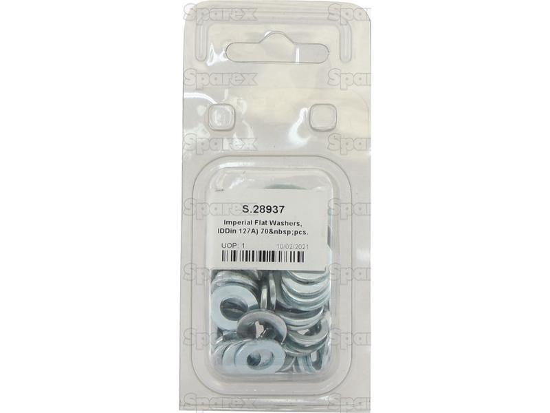 Imperial Flat Washers, ID: 5/16'' (Din 127A) 70 pcs.