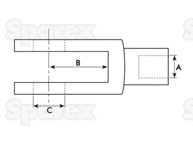 Metric Clevis End with Pin M8.0 (71751)