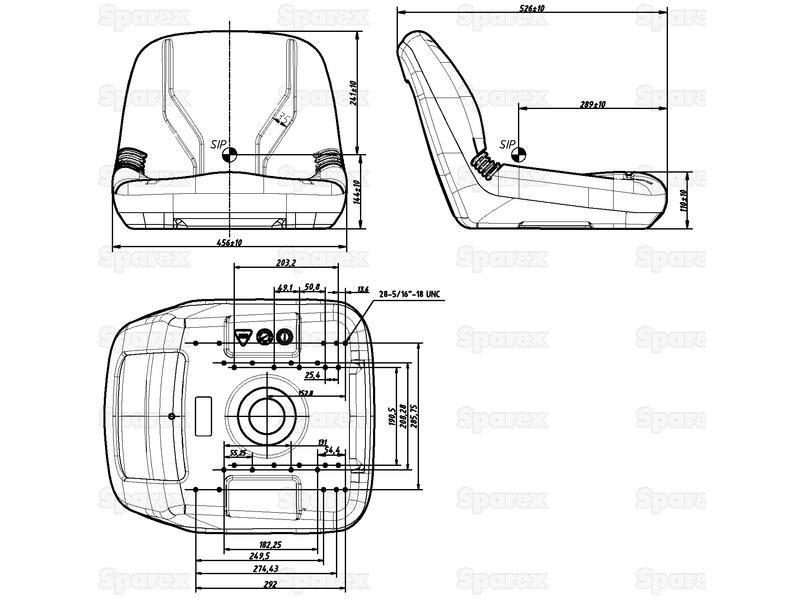 Sparex Seat Assembly