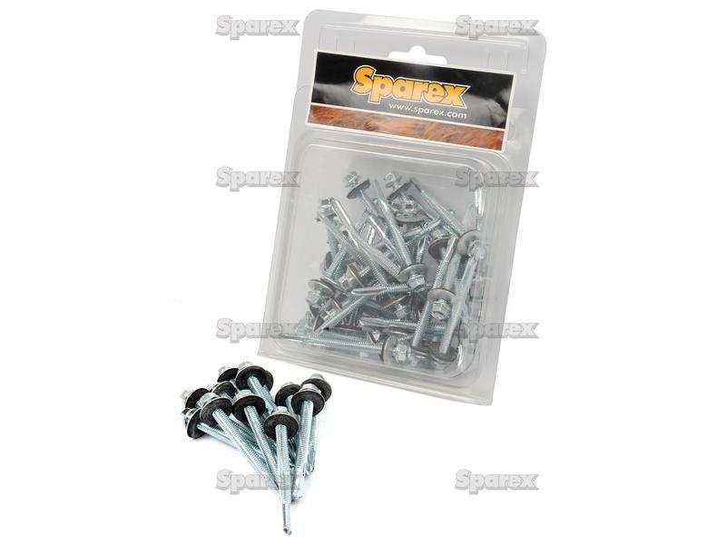 Hexagon Head Self Fixing (TEK) Screw, Size: 5.5 x 51mm (Din 7504K)