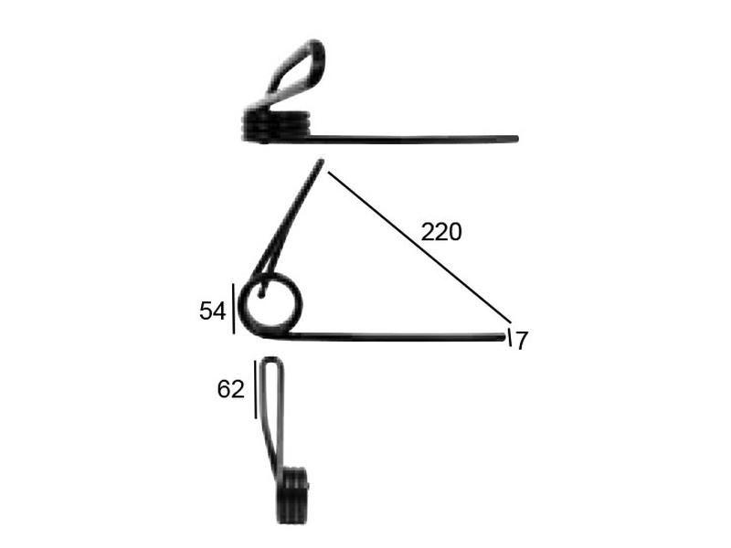 Seeder Tine - Ø7mm, Length: 220mm for Nodet VARIOUS