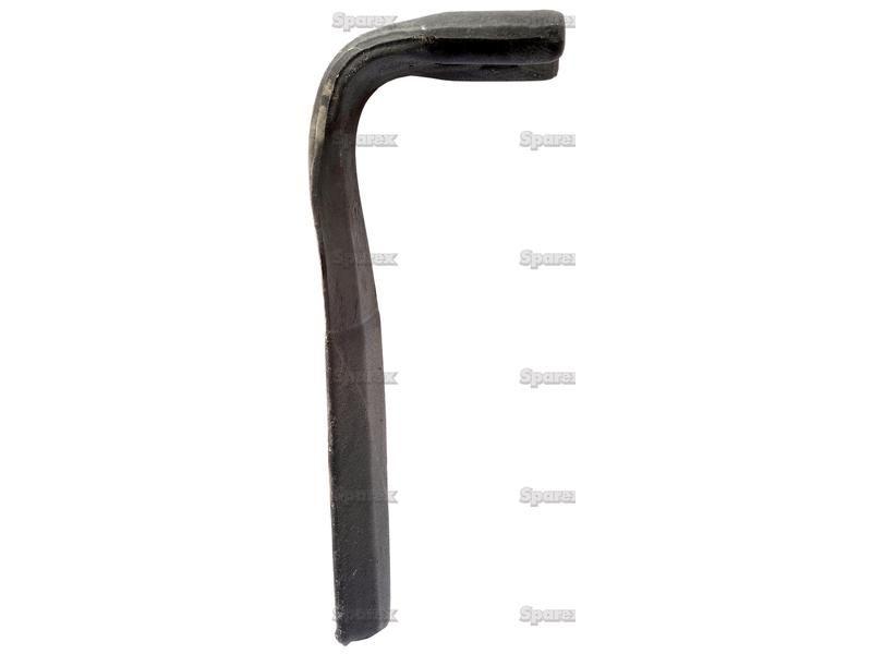 Hardfaced Power Harrow Blade 110x25.5x318mm LH. Hole centres: mm. Hole Ø 19.5mm. Replacement for Kuhn. for Kuhn VARIOUS