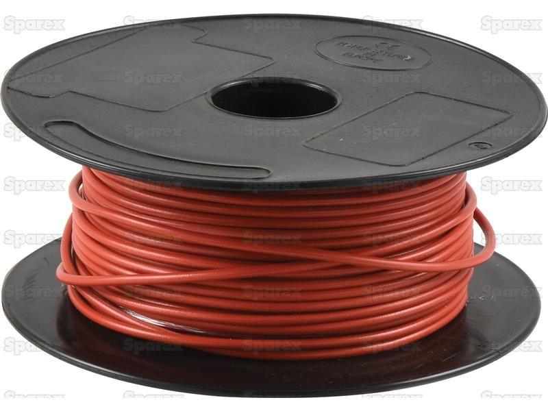Electrical Cable - 1 Core, 1.5mm°² Cable, Red (Length: 50M), () for Massey Ferguson 230 US BUILT