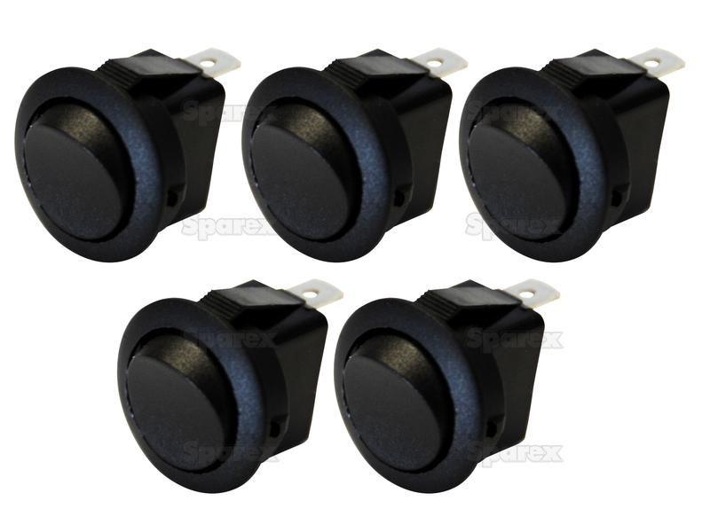 Rocker Switch Miniature - Universal Fitting, 3 Position (On/Off/On)