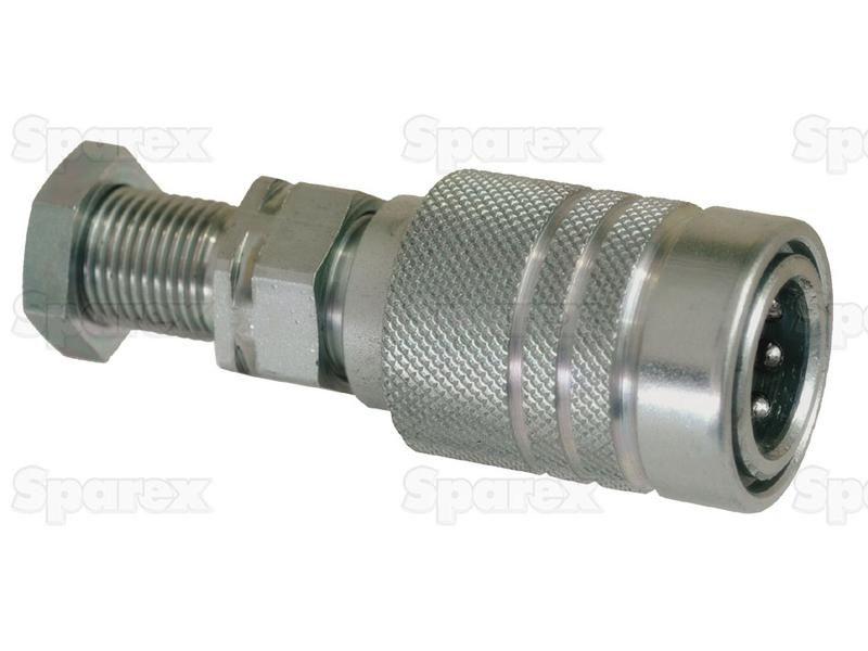 Stauff Quick Release Hydraulic Coupling Female 3/8'' Body x M16 x 1.50 Metric Male Bulkhead