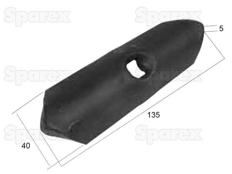 Reversible point 135x40x5mm for Universal VARIOUS