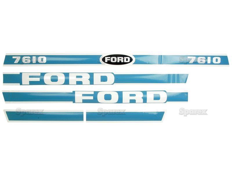 Decal Set - Ford / New Holland 7610 for Ford New Holland 7610 (10 Series)