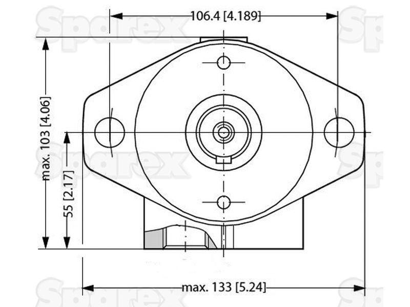 Orbital Hydraulic Motor Danfoss (11186708, 1510615, 2001510615, OMP200, OMP2001510615)
