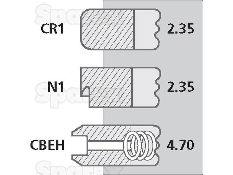 Piston Ring Std. for Ford New Holland TS90 (TS Series)