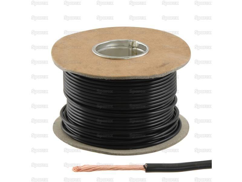 Electrical Cable - 1 Core, 2.5mm°² Cable, Black (Length: 50M), ()