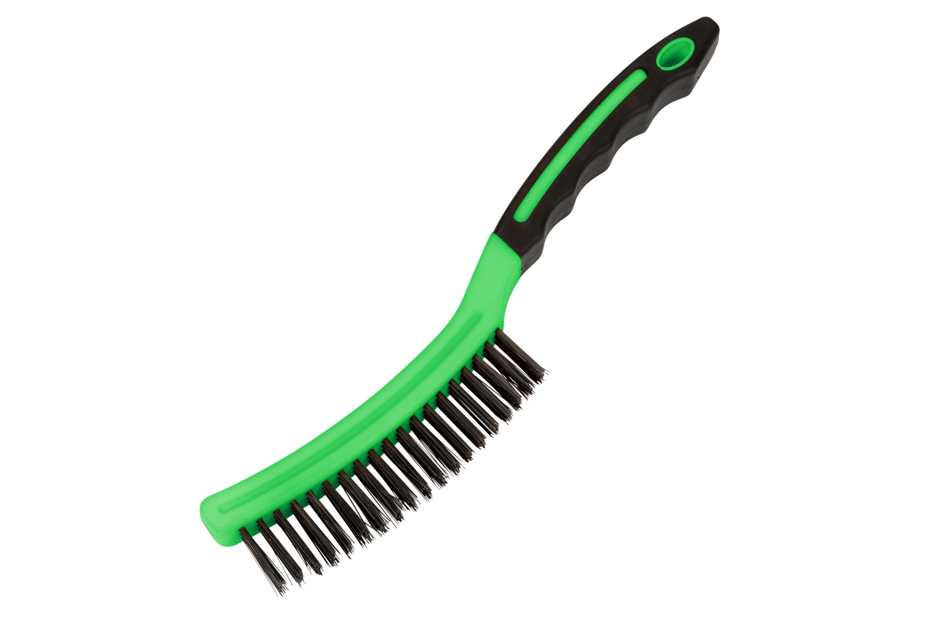 Blue Spot Tools Long Handle Soft Grip Wire Brush