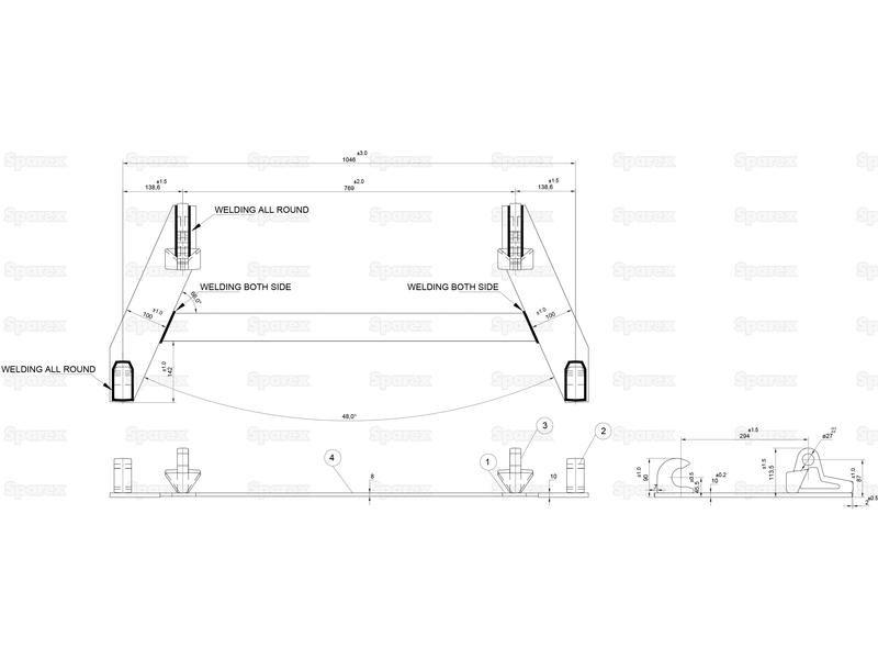 Loader Quick Attachment Bracket