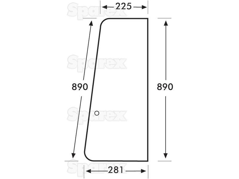 Door Glass for Case IH 895XL