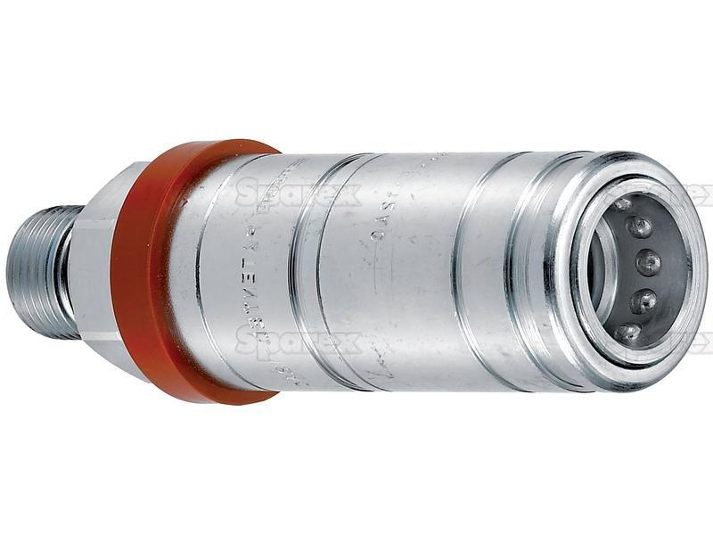 Faster Quick Release Hydraulic Coupling Female 1/2'' Body x 7/8'' JIC Male Bulkhead AGCO, Case IH, Faster S.p.A