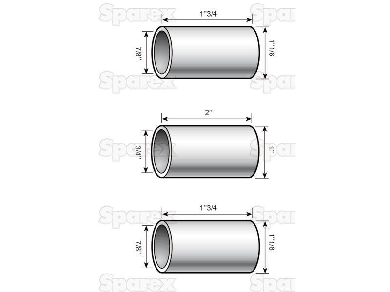 Top and Lower Link Conversion Bushes (Cat. 2 to 1) (3 pcs. Agripak)