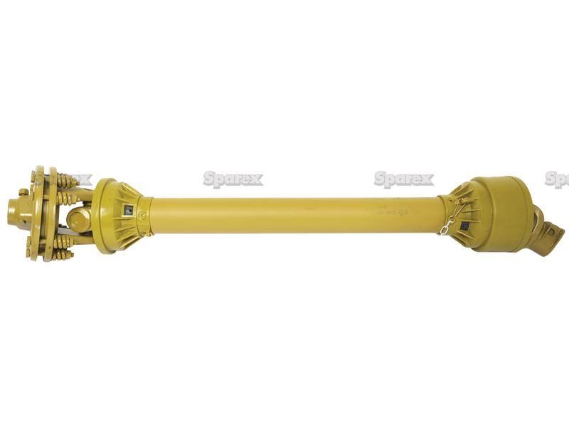 PTO Shaft - (Lz) Length: 930mm, 1 3/8'' x 6 Spline Q.R. to 1 3/8'' x 6 Spline Friction Disc Clutch