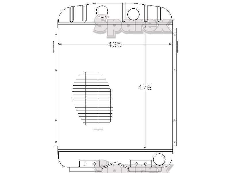 Radiator for Ford New Holland Super Major (Fordson)