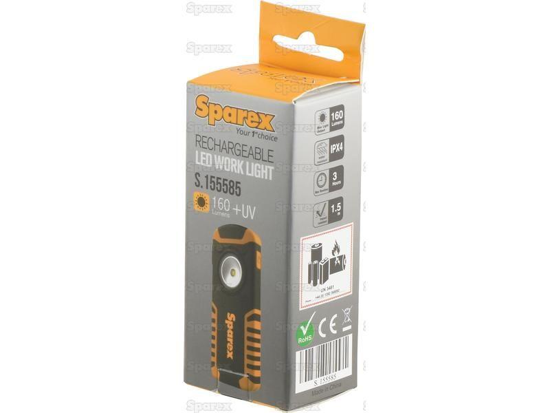 LED Rechargeable Inspection Lamp, 160 Lumens