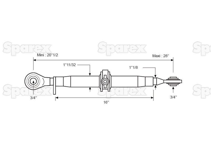 Ratchet Link Assembly - Double Ball End