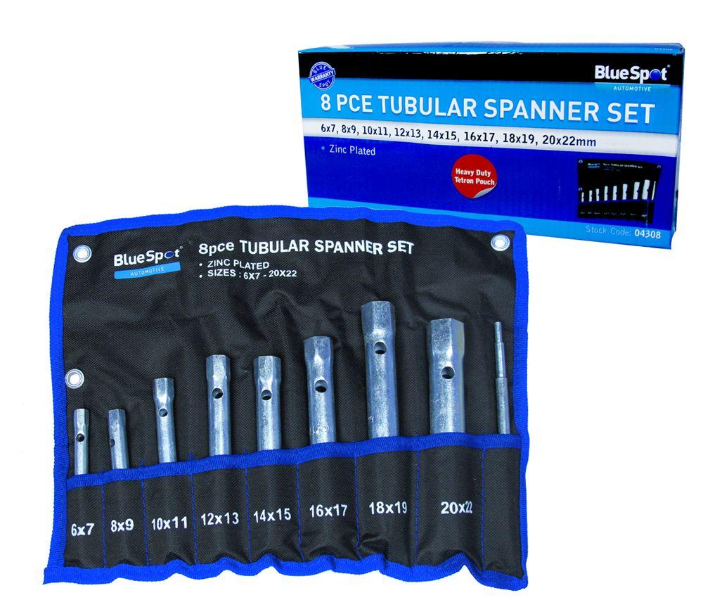 Blue Spot Tools 8 PCE Tubular Spanner Set (6-22mm)