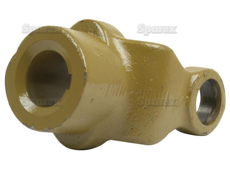 PTO Yoke - Keyed Yoke (U/J Size: 27 x 74.5mm) Bore Ø30mm, Key Size: 8mm. Bondioli & Pavesi, La Magdalena, Walterscheid