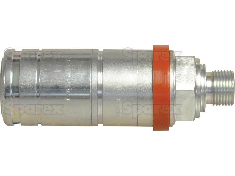 Faster Quick Release Hydraulic Coupling Female 1/2'' Body x M18 x 1.50 Metric Male Thread Faster S.p.A (3CFPV 1/1815 F, 3CFPV1/1815F)
