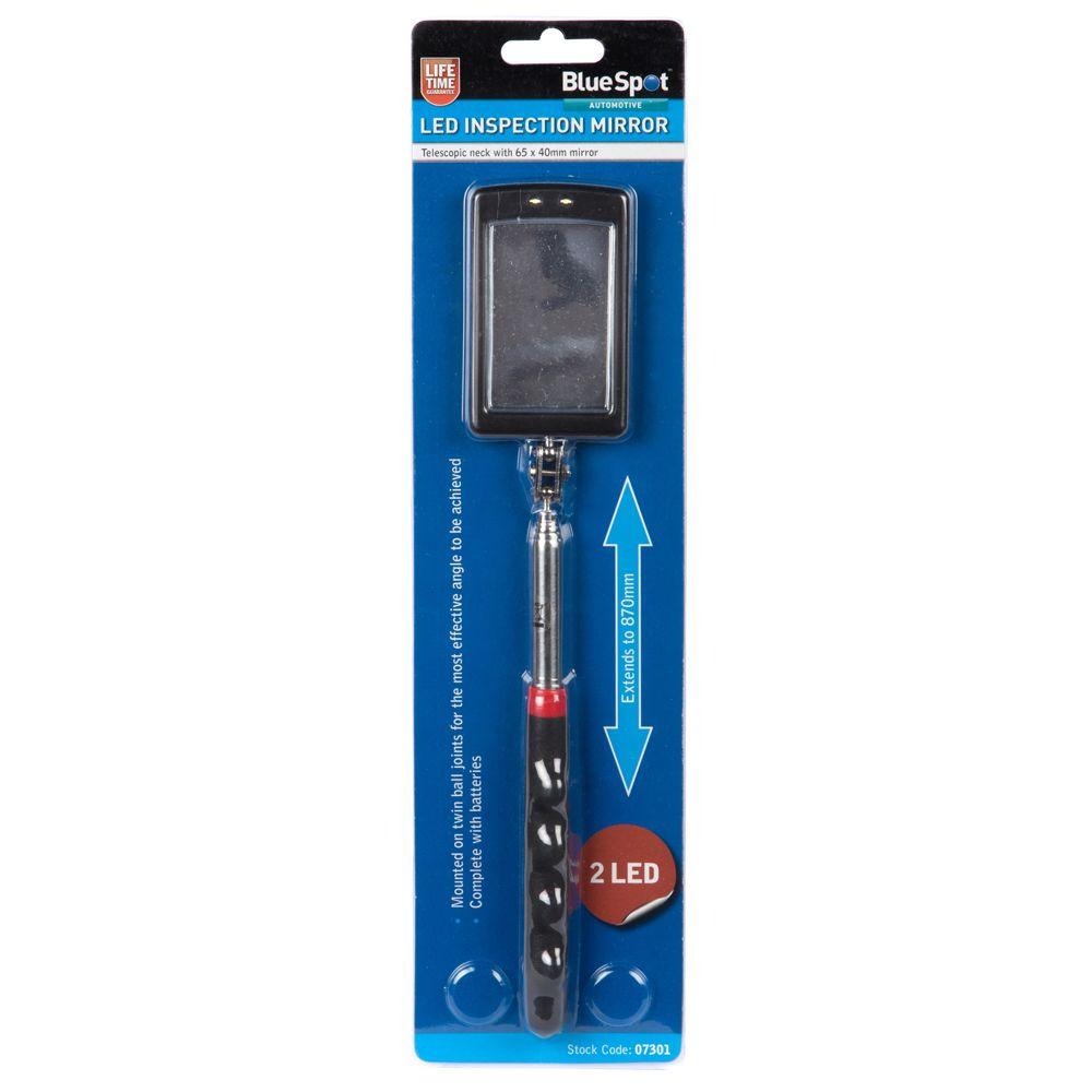 Blue Spot Tools Telescopic LED Inspection Mirror