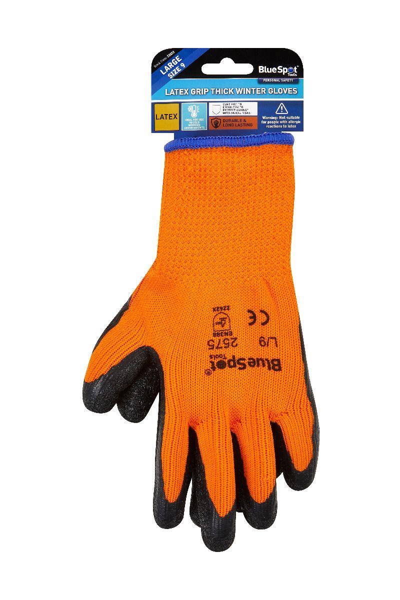 Blue Spot Tools Latex Coated Winter Glove Large