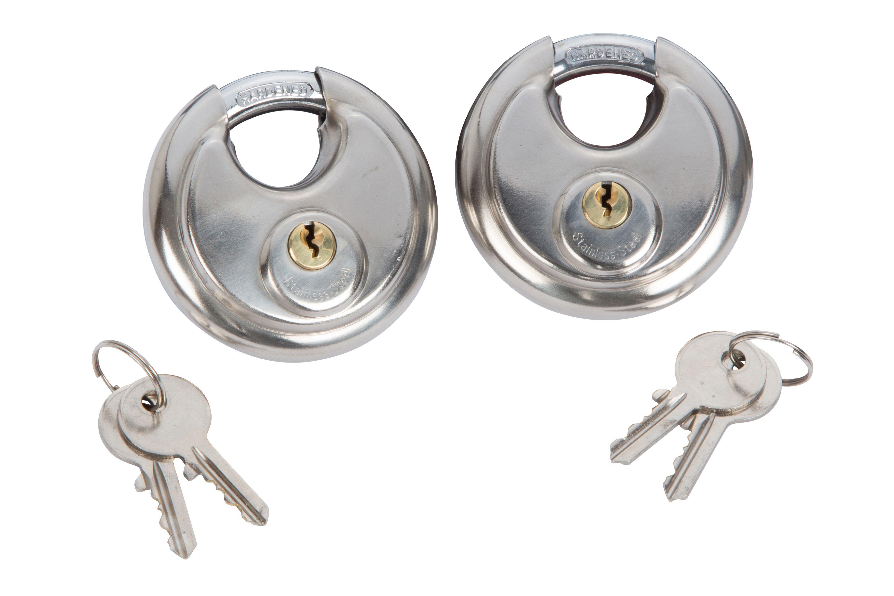 Blue Spot Tools 2 PCE 70mm Discus Keyed Alike Padlocks