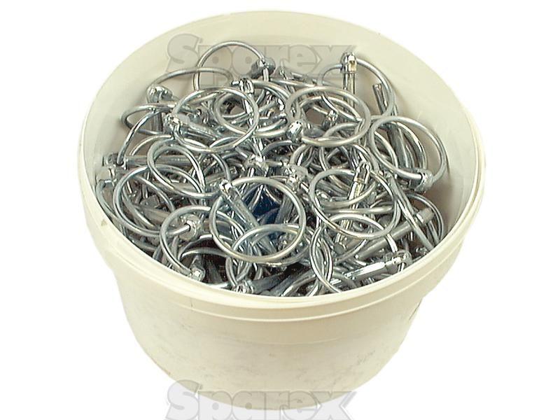 Round Linch Pin, Pin Ø6mm x 44.5mm (150 pcs. Small Bucket)