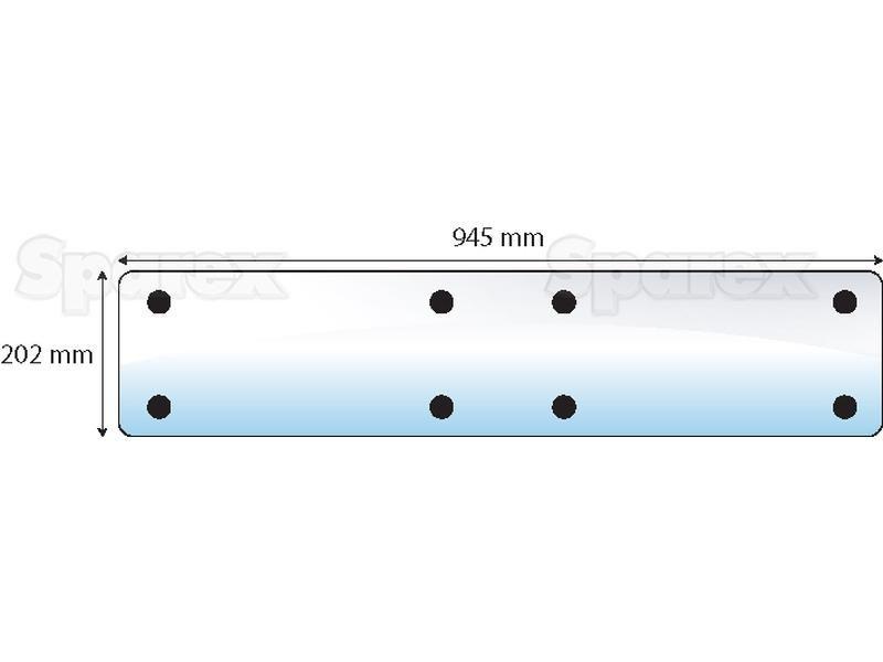 Rear Window for John Deere 2850 (50 Series)