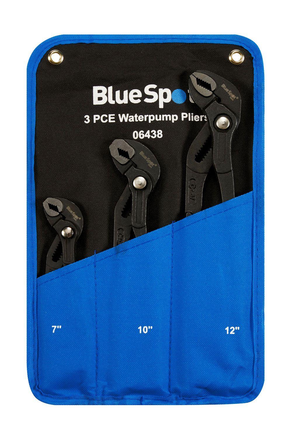 Blue Spot Tools 3 PCE Waterpump Pliers In Wallet (175mm - 300mm)