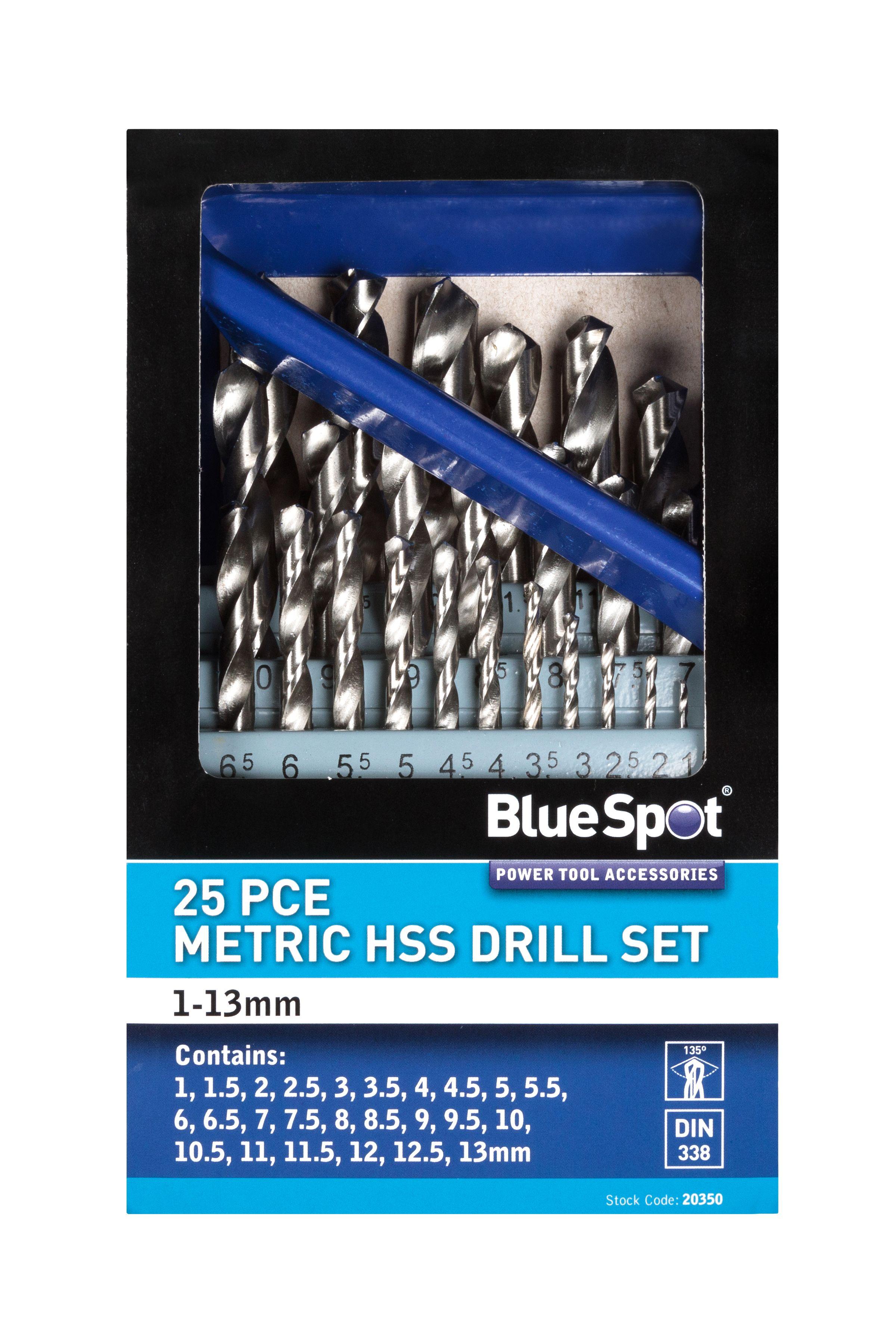 Blue Spot Tools 25 PCE Metric HSS Drill Set (1-13mm)