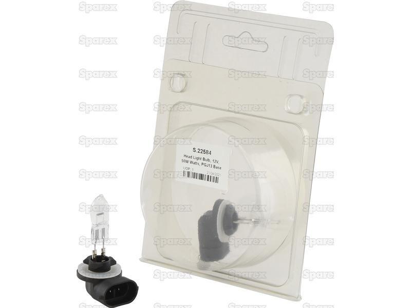 Halogen Head Light Bulb, 12V, 50W, PGJ13 Base Case IH (84155097)