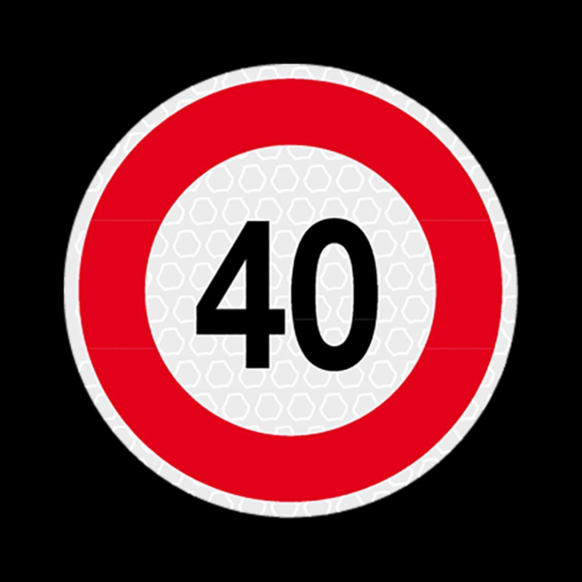 40 Km/H Signalling Panel for Lamborghini S.0844.0030