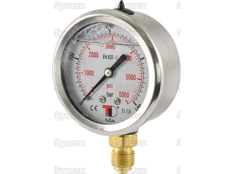 Hydraulic Pressure Gauge Ø63mm (0-400 Bar)