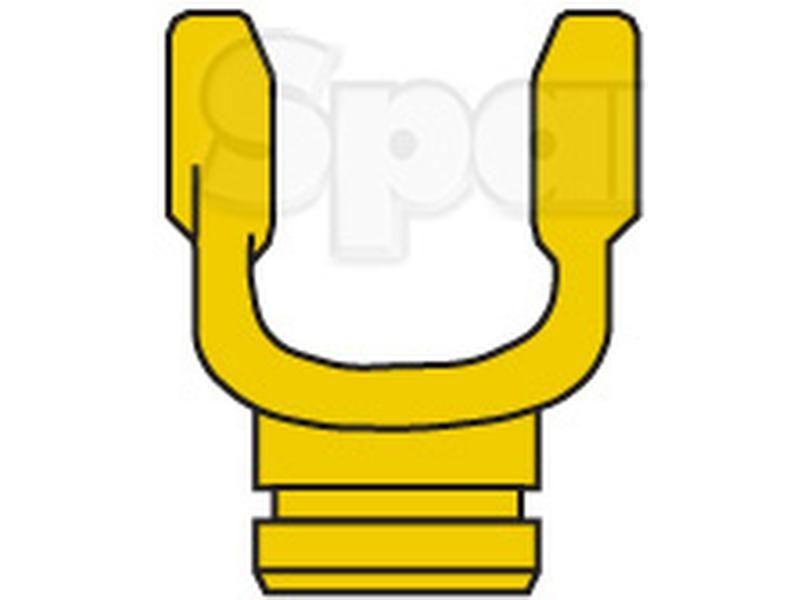 PTO Tube Yoke (U/J Size: 22 x 54.8mm) Profile: Lemon, Size: 23.5 x 4mm, Ref: Ooa. La Magdalena, Walterscheid