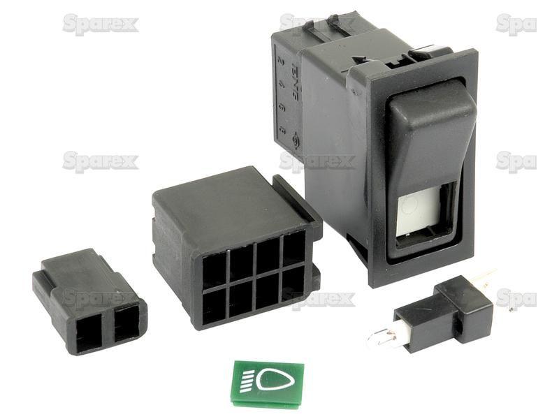 Rocker Switch - Dipped Beam, 2 Position (On/Off) for Massey Ferguson 399 (300 Series)